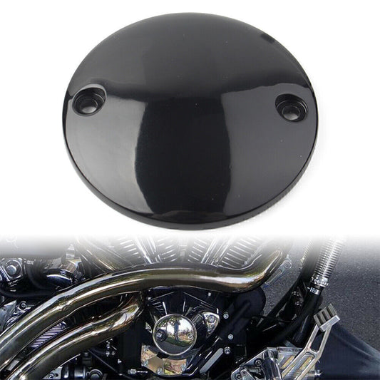 Flat Timer Ignition Points Cover Black for Harley XL 883R 2002 - 2003 883 04-06