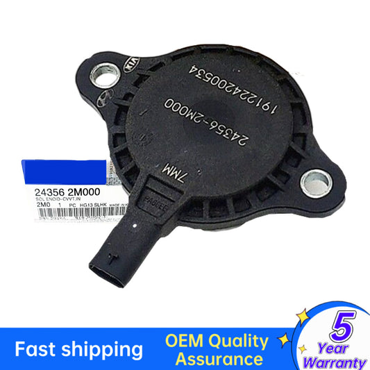 CVVT intake solenoid valve suitable for Hyundai and for Kia for Genesis 1.5L, 2.5L, and 3.5L engines. (Model 24356-2M000-)