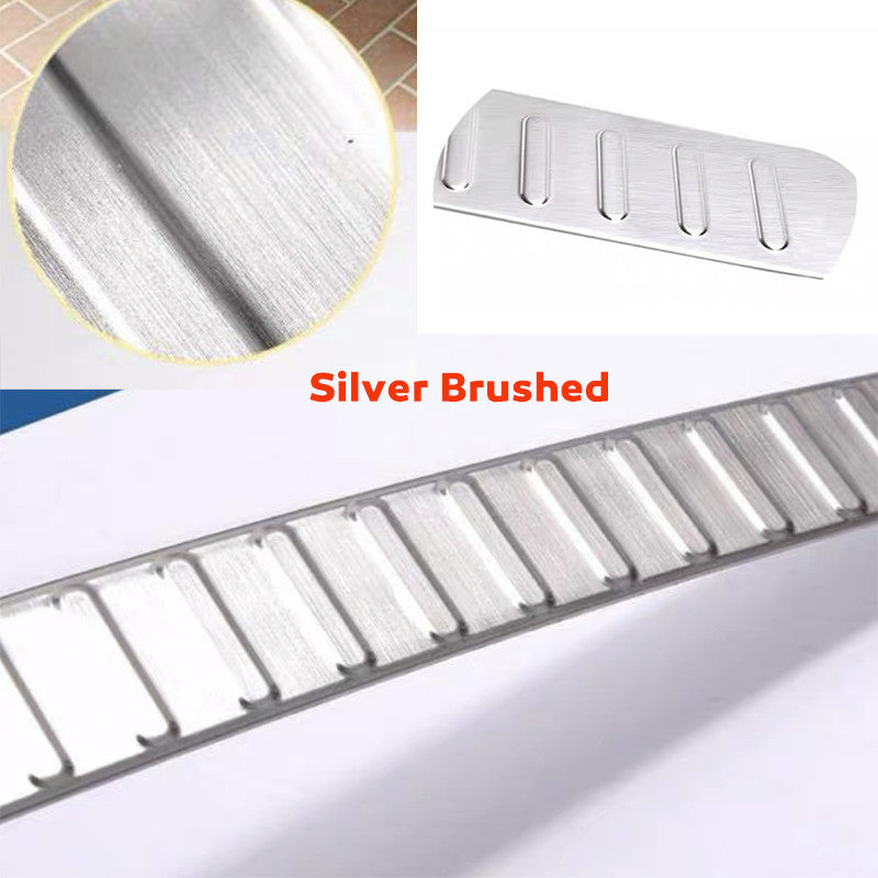for Benz GLE GLS 20-23 Silver Steel Outer Rear Bumper Protector Guard Plate Trim