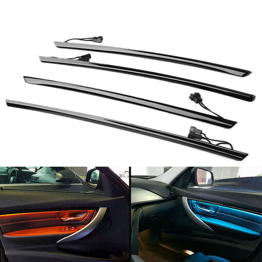 for BMW F30 Four Interior Doors Panel Decorative Trims Lights Atmosphere Light