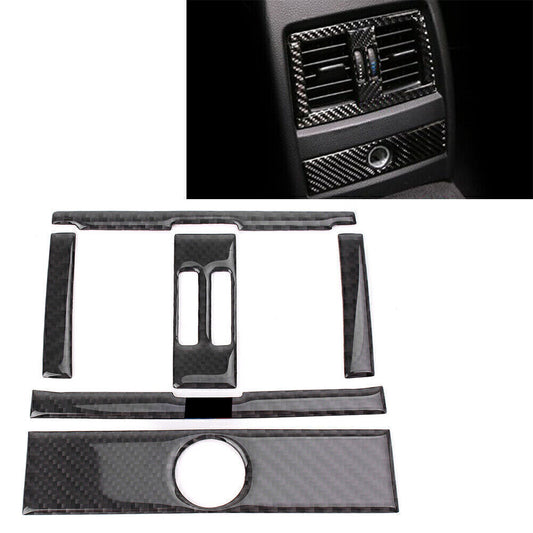 Rear Air Outlet Frame Trim Cover Carbon Fiber for BMW 3-Series F30 2013-2015 Car