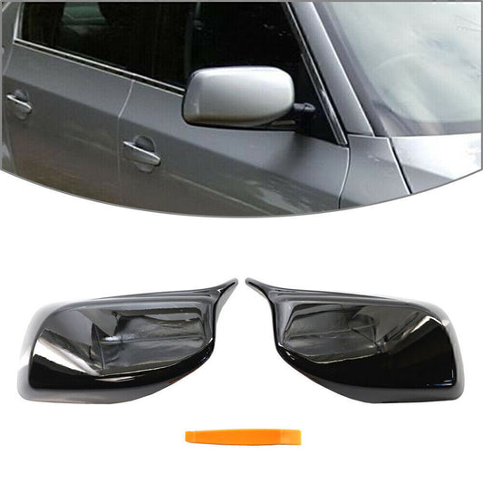 Pair Rear View Mirror Cover Trim For 2004-2007 05 for BMW E60 E61 With Removal Tool