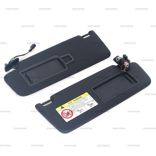 A pair of front sun visors with vanity mirrors suitable for Volkswagen for Golf 7 SportsVan for Jetta MK7