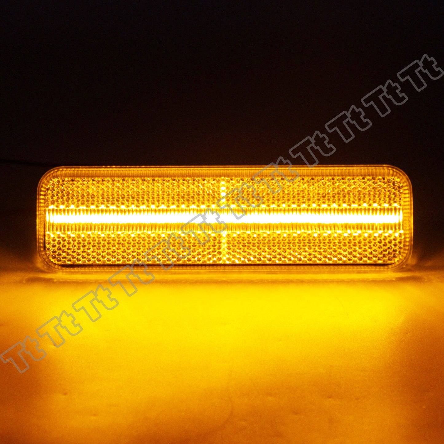 Amber LED front marker light for Dodge W150, W250, D150, D250, and D350 chargers.