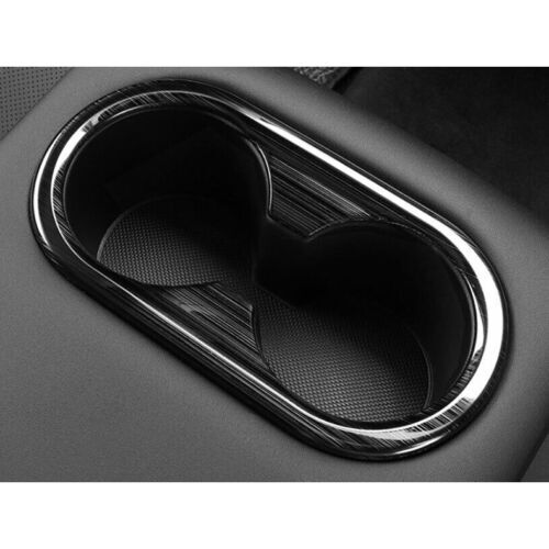 for Hyundai Sonata 2020-2023 Black Titanium Rear Water Cup Holder Frame Cover