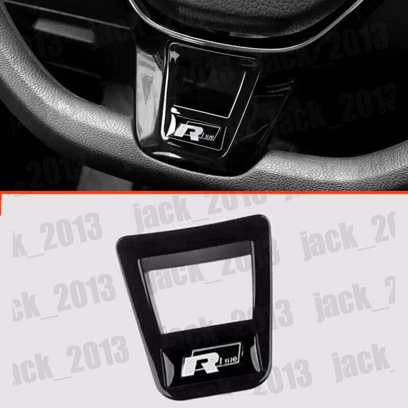 Black chrome Steering Wheel Sequin Cover Trim For Volkswage for VW for Jetta MK7 13-24