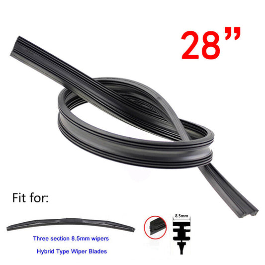 Universal 4-piece 28-inch automotive three-section frame windshield wiper blade refill clip