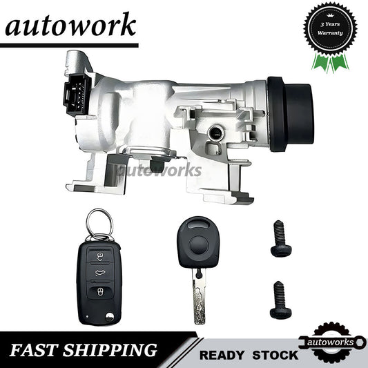 Ignition Switch Lock Assembly for VW for Jetta 2006-2018 W/Remote Control Key Shell