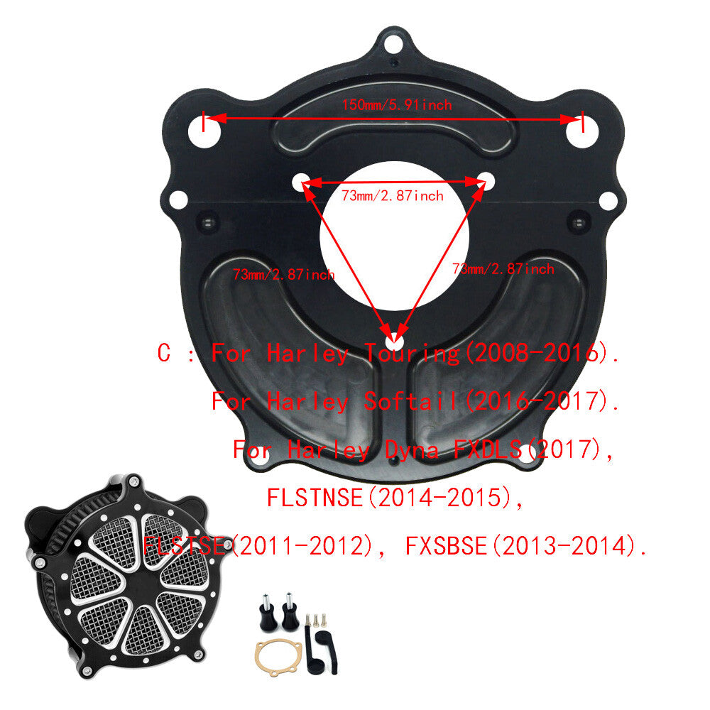 for Harley Touring Road King Street Glide 2008-2016 US Air Cleaner Intake Filter