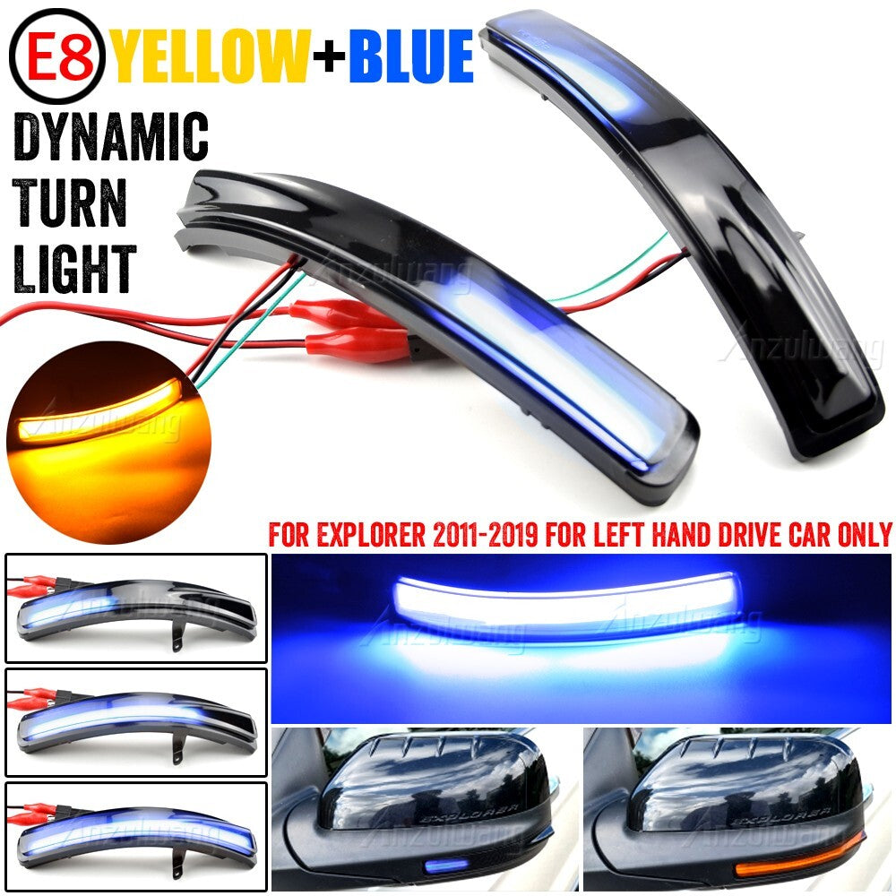 Dynamic Side Turn Signal Light for Ford Explorer U502 2011-2019