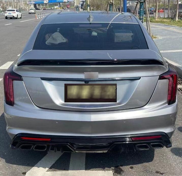 for Cadillac CT5 CT5-V Blackwing 2020-2023 Glossy Black Rear Trunk Spoiler Wing