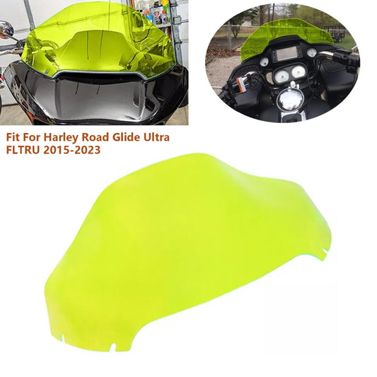 13 Green Wave Windshield Windscreen for Harley Road Glide FLTRUSE FLTRXS 15-23