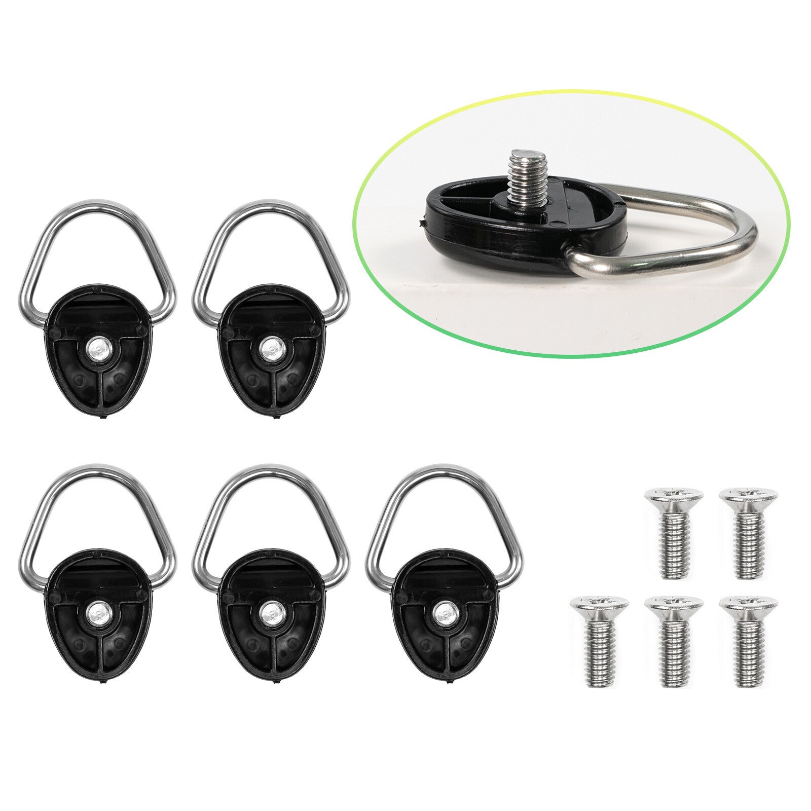 5 D-Ring Tie Bottom Anchor Pendant Cargo Truck for Suzuki for Jimny 2019-22