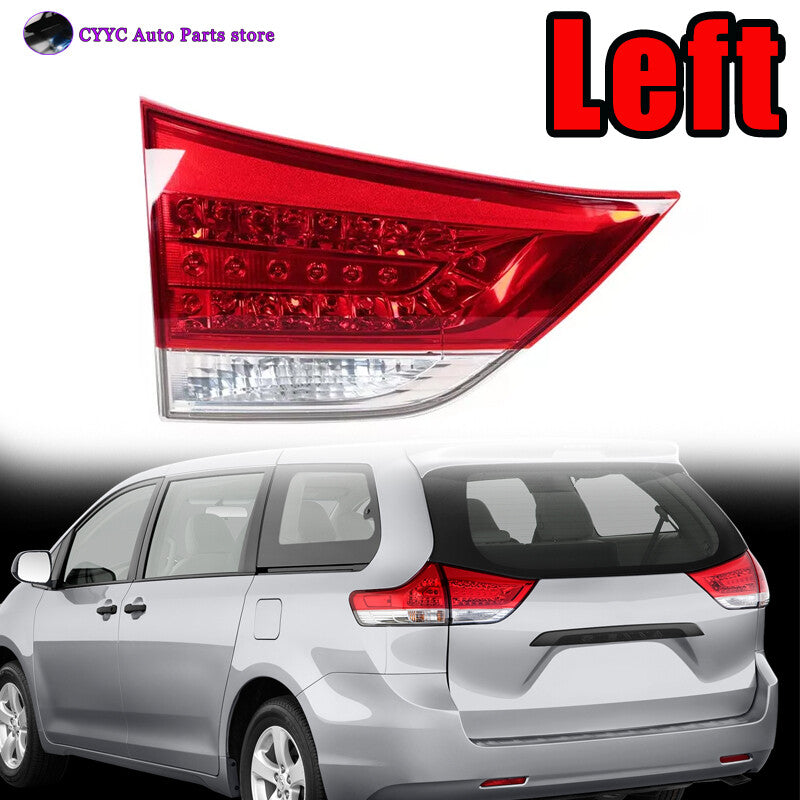 Left for Toyota for Sienna 2011-2014 Inner Tail Light Rear Brake Reverse Stop Lamp