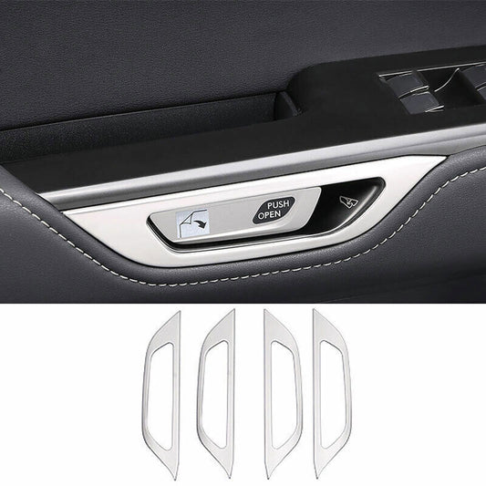 for Lexus NX250 350 350h 2022-2023 Silver Steel Interior Door Handle Cover Trim