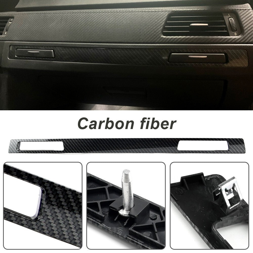 carbon fiber Water Cup Holder Panel Interior Strip for BMW 3 Series M3 2005-2012