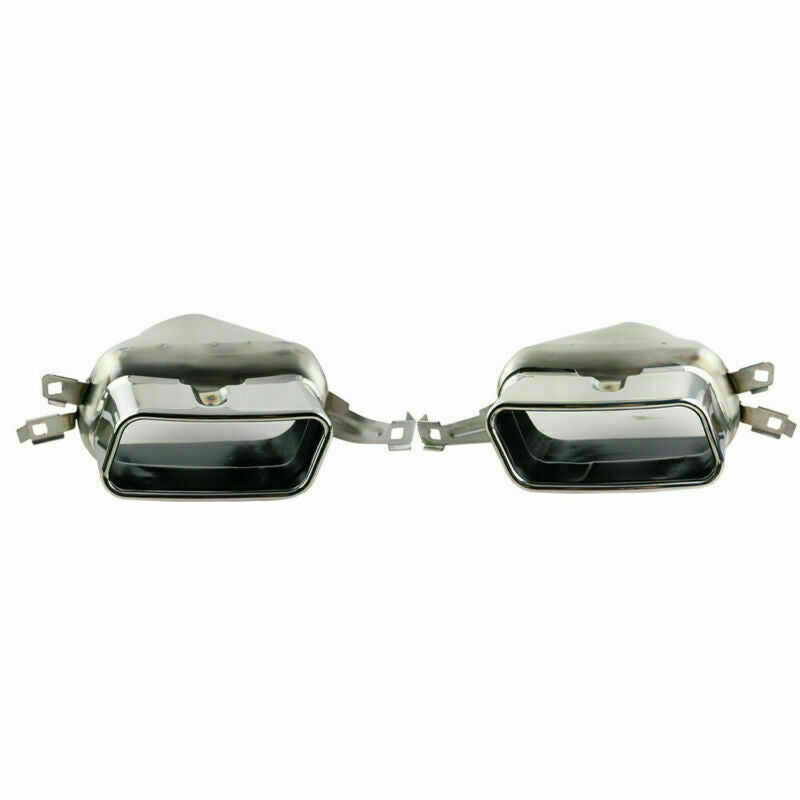 Pair L+R Quad Exhaust Pipe Muffler Tail Tips Fit for BMW 740i 750 750Li