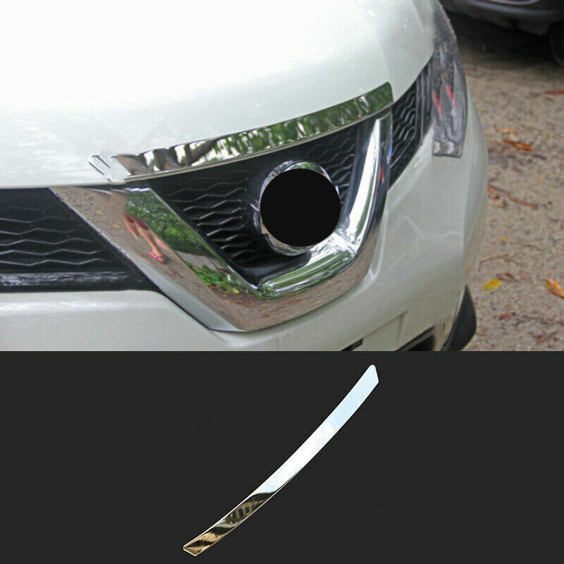 for Nissan Rogue 2014-2020 Chrome Front Hood Bonnet Lip Molding Strip Cover Trim