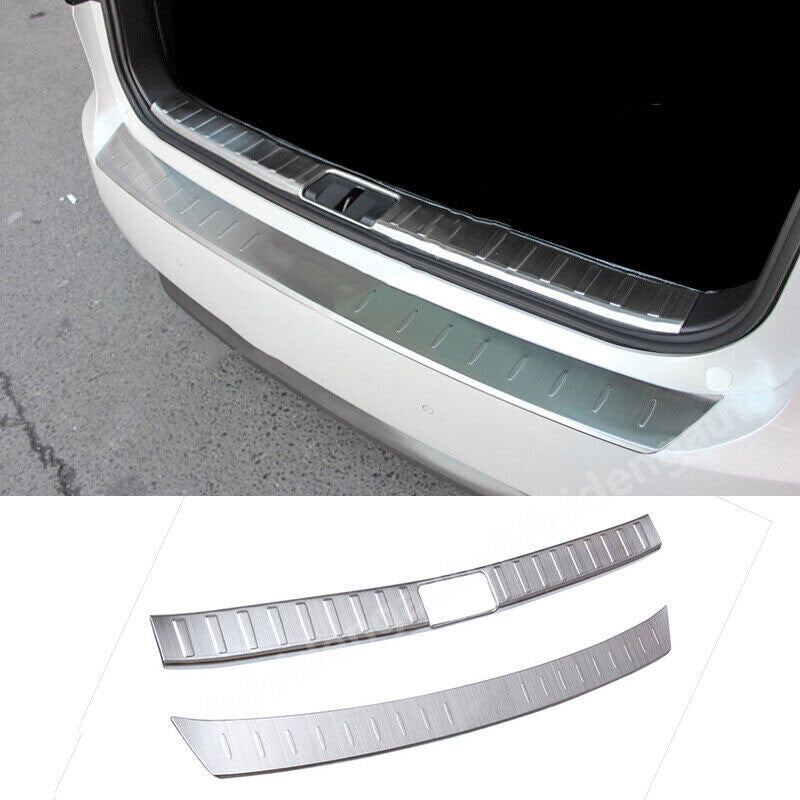 for Lexus RX350 450H 2016-2021 Silver Rear Trunk Bumper Protector Cover Guard 2P