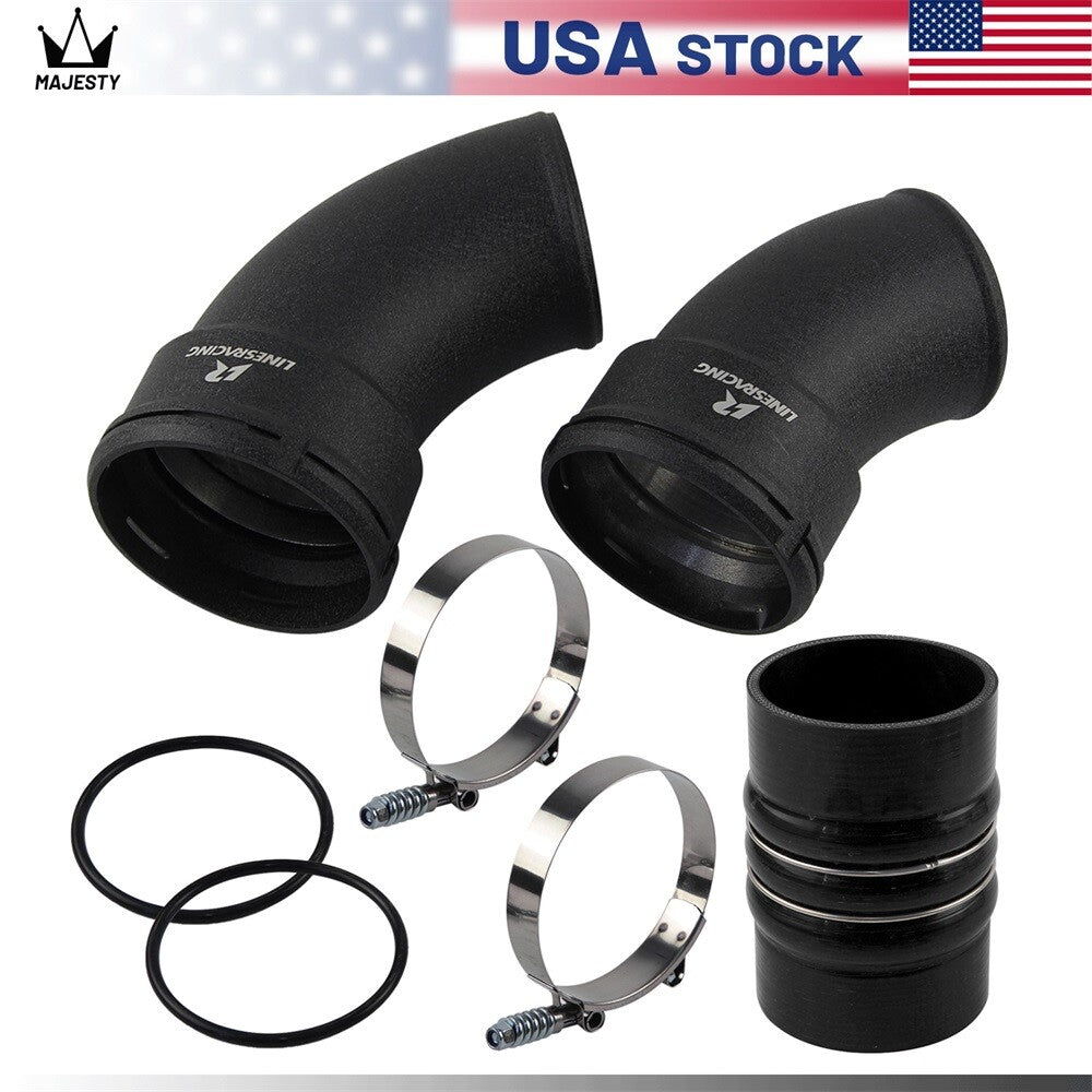 Cold-Side Intercooler Pipe Boot Kit For 06-10 for Chevy Silverado 2500 HD/3500 HD
