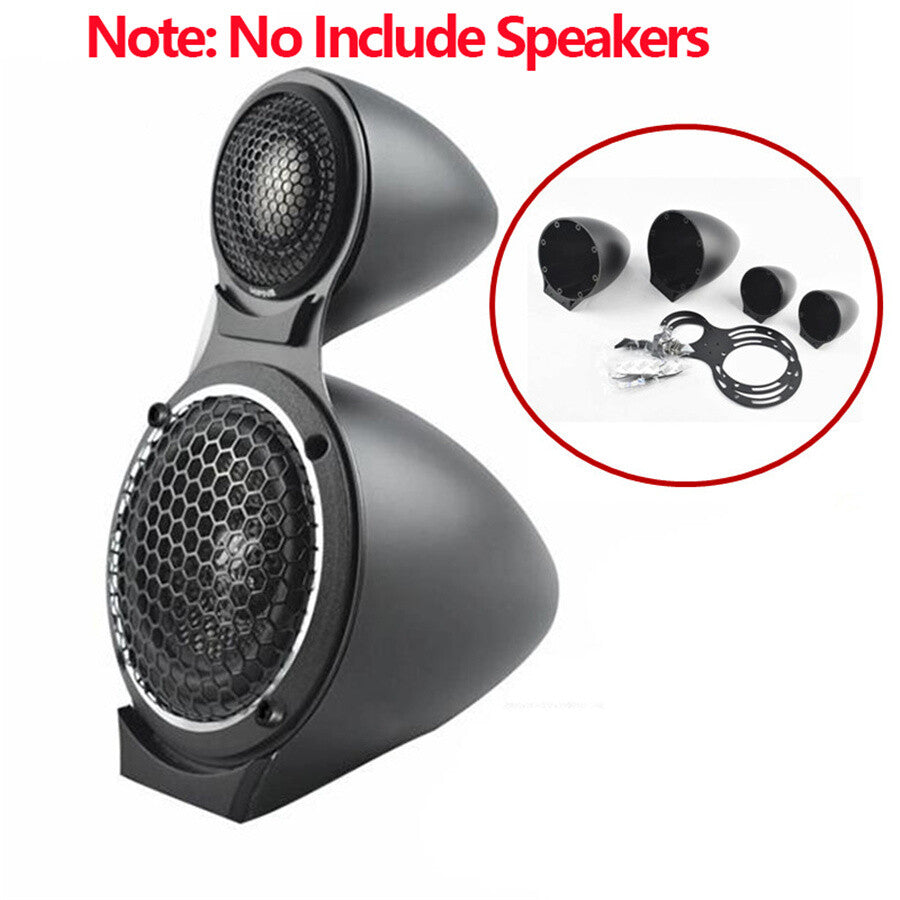 Car 3.5 inch Mid-Range Speaker Base Horn Modified Three-way Speaker Bracket Kit