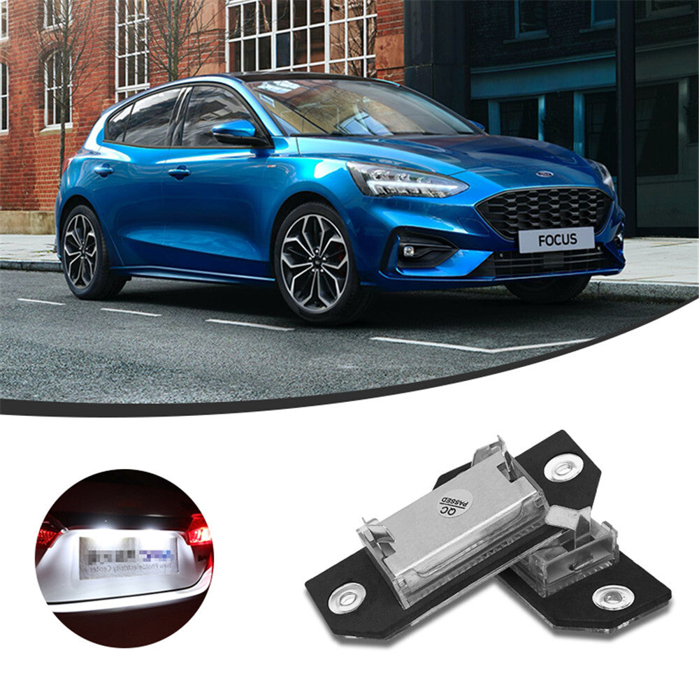 2x Number License Plate Lamp SMD LED Lights for Ford Focus C-MAX/MK2 2003-2019