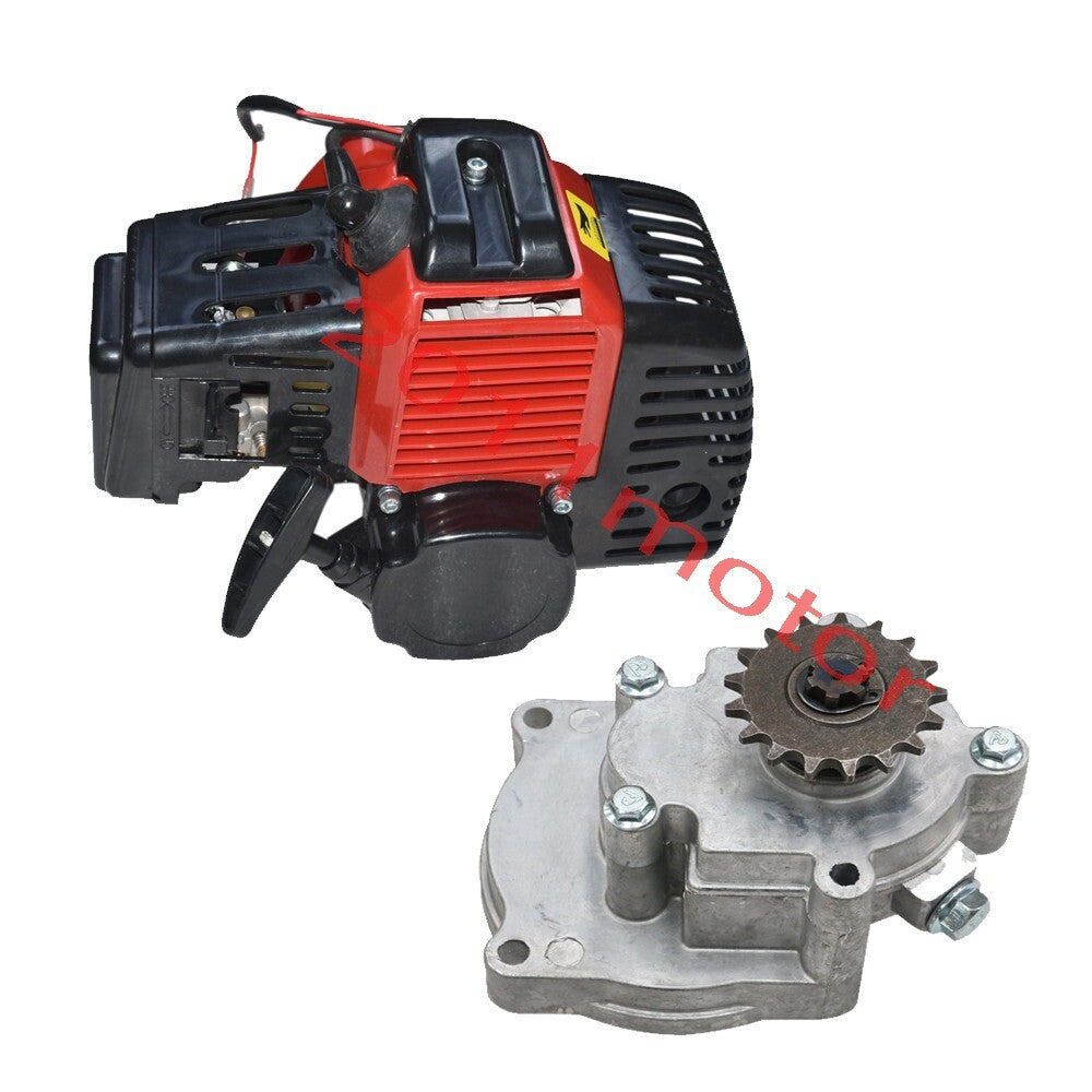 2 Stroke Pull Start Engine Gear Box for Petrol Scooter 49cc Pocket Bike Motor