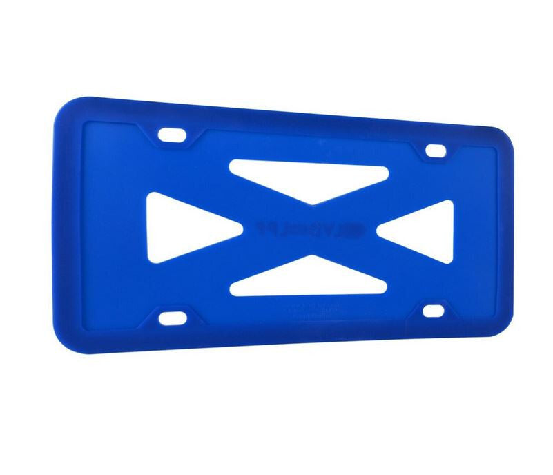1 piece car license plate frame cover cap trunk blue silicone suitable for BMW