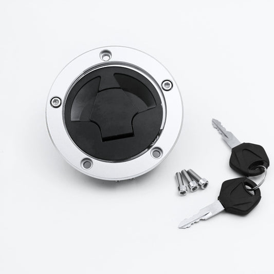 Gas Tank Cap Cover Lock w/ Key fit For 650 ZX6R ZX-14 ZX10R ZZR1400 ER-6F