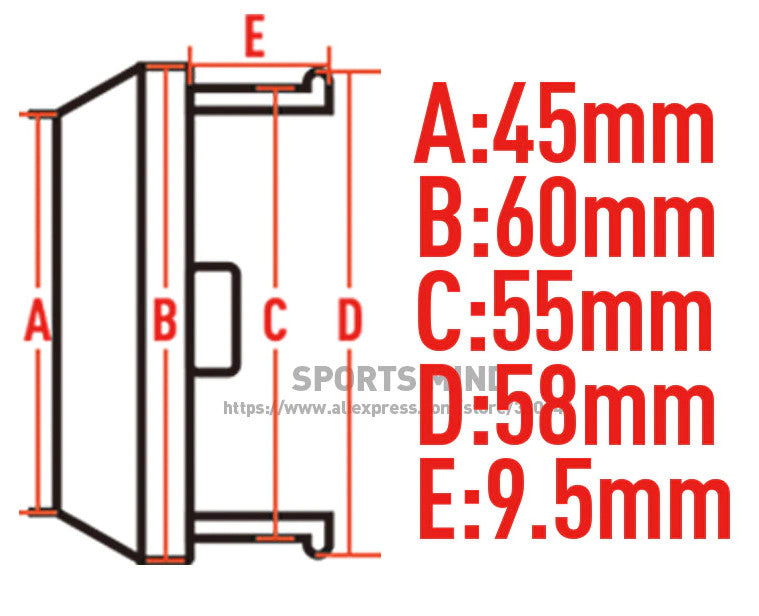 4x60mm WedsSport logo badge wheel center cap hubcap badge silver TE37 rims