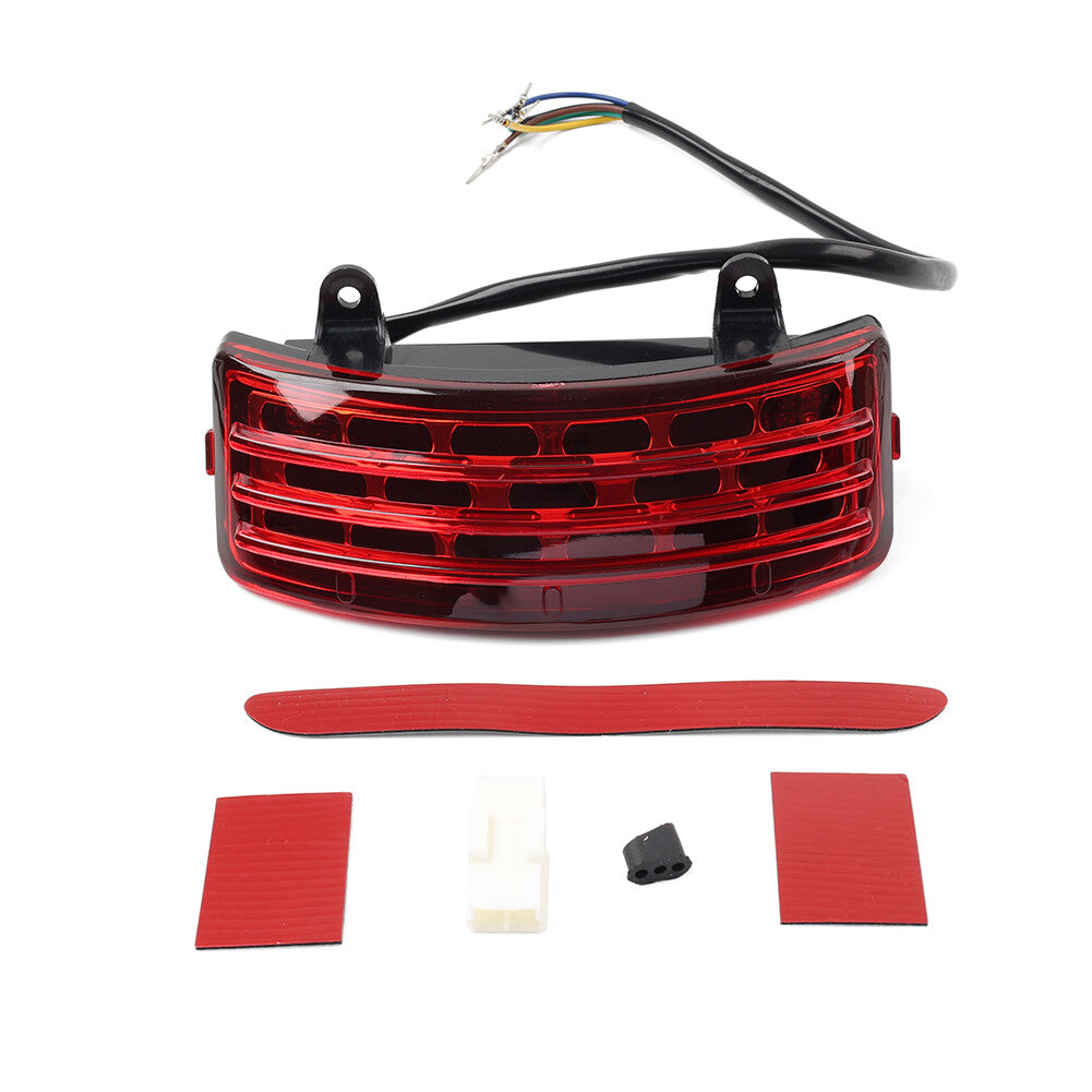 Tri-Bar LED Rear Tail Brake Mudguard Light fit for Harley Road King Street Glide