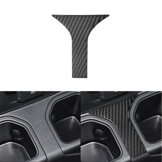Carbon Fiber Rear Cup Holder Cover for Jeep for Wrangler JL 2018+ Gladiator 2020+