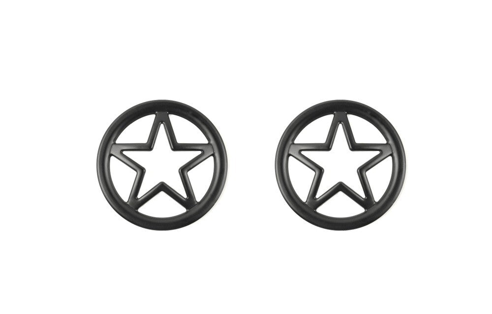 2¡ÁAlloy Black Car Front Fog Light Lamp Trim for Suzuki for Jimny 2-Door 4-Door 2019+