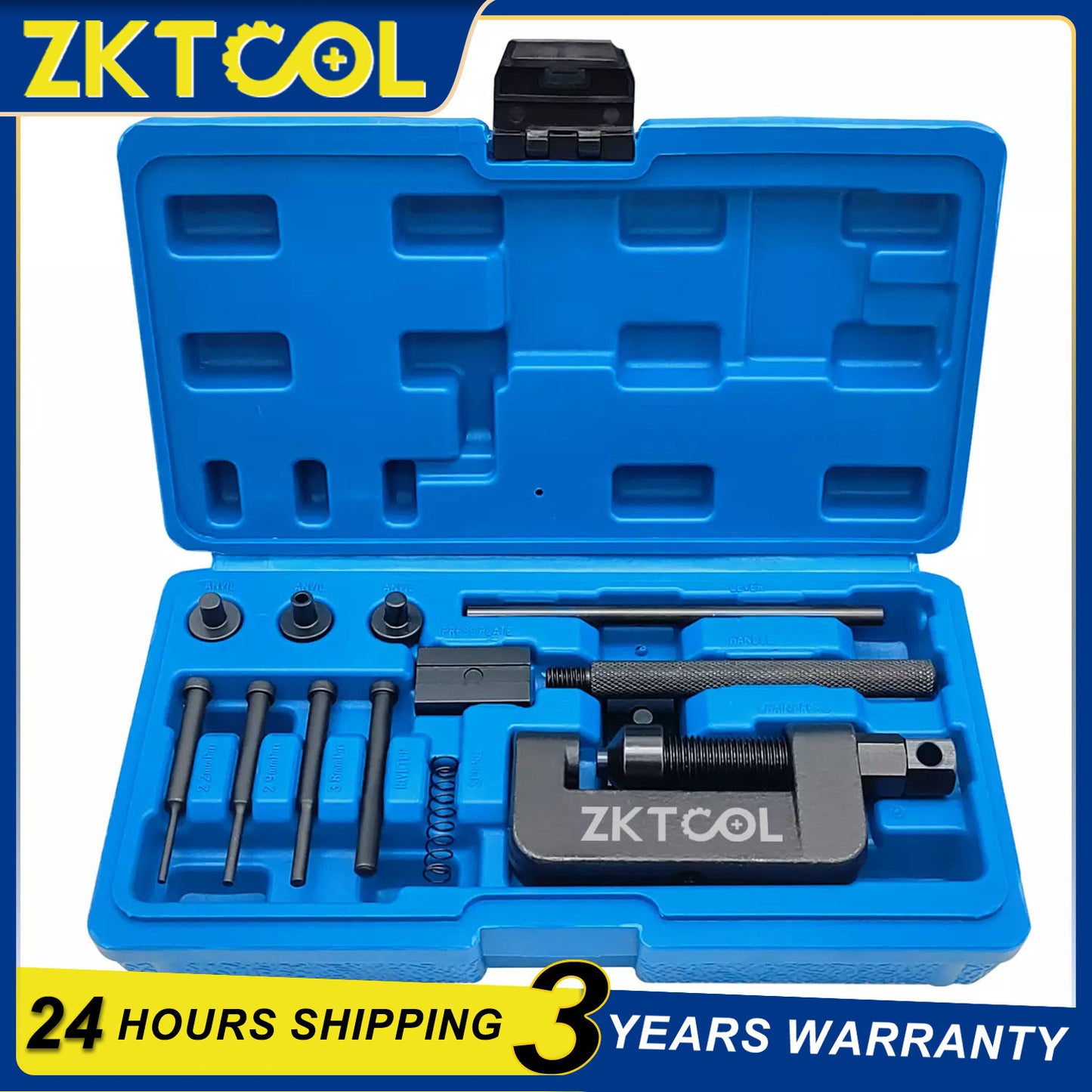 Motorcycle Bike Chain Breaker Splitter Link Riveter Universal Riveting Tool Kit