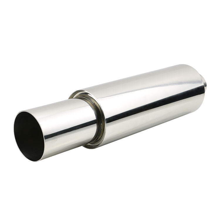 1x 2 ID 3.5 Outlet Great Sound Exhaust Muffler Tips 4.5 Body Resonator HPJ