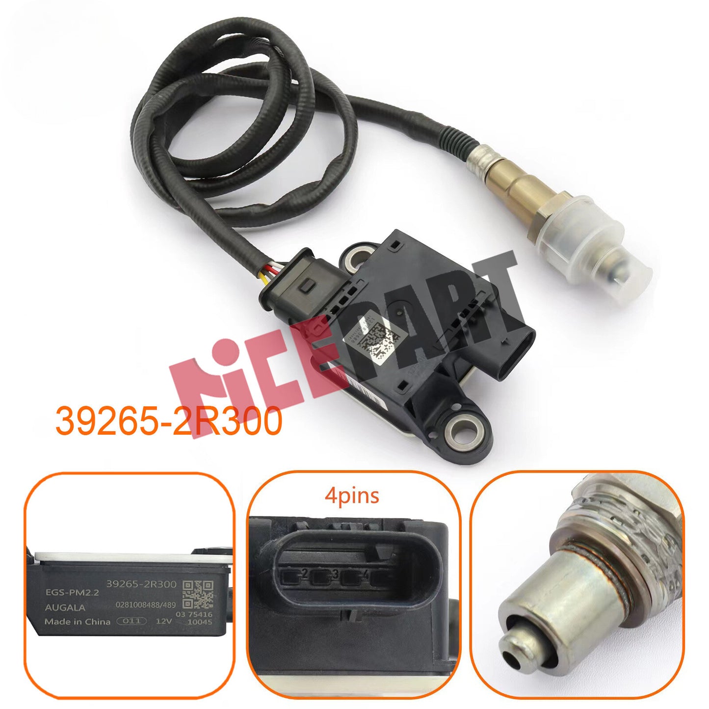 Diesel exhaust PM particulate sensor compatible with for Kia for Hyundai Santa Fe 39265-2R300