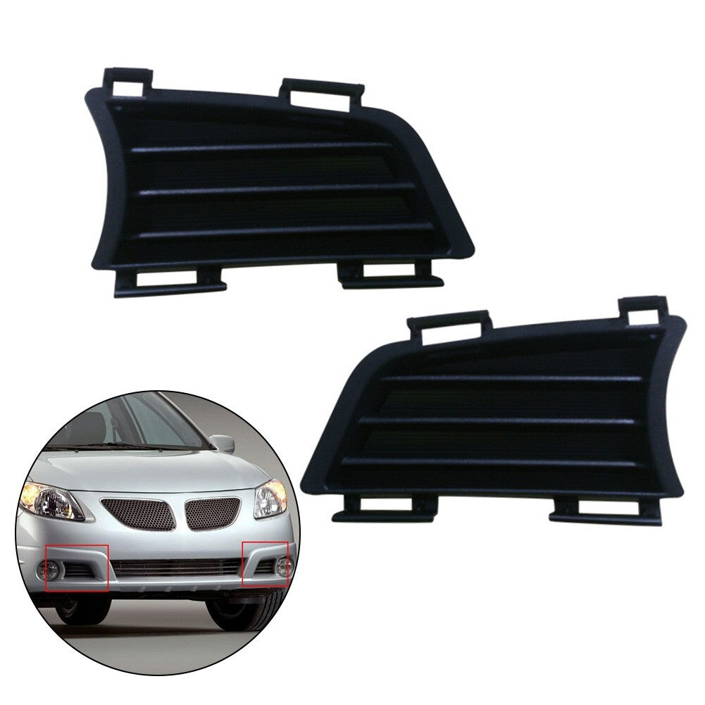 Pair for Pontiac Vibe 2005-2008 Front-Bumper Fog Light-Cover Left Right
