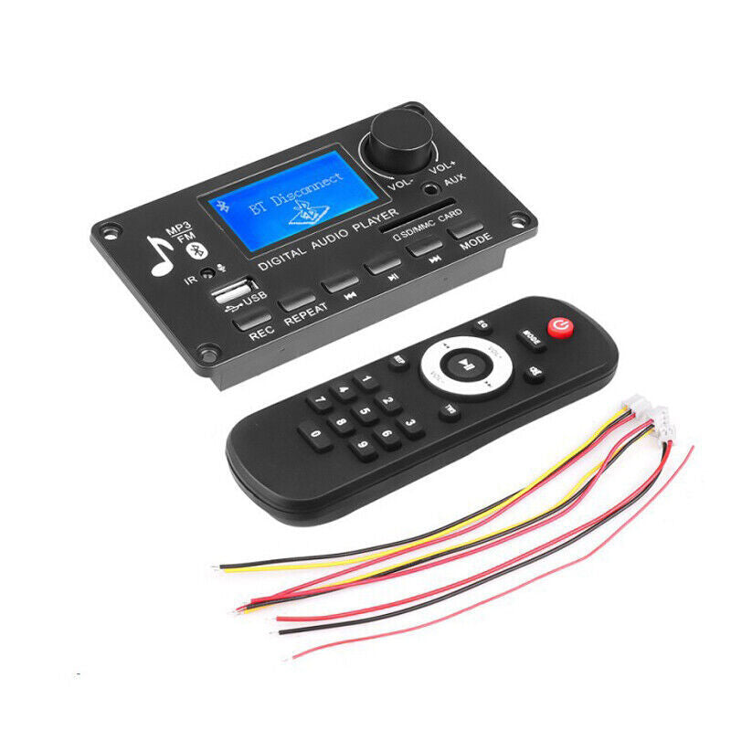 Car amplifier Bluetooth module audio radio MP3 decoder board USB/TF/SD card/FM