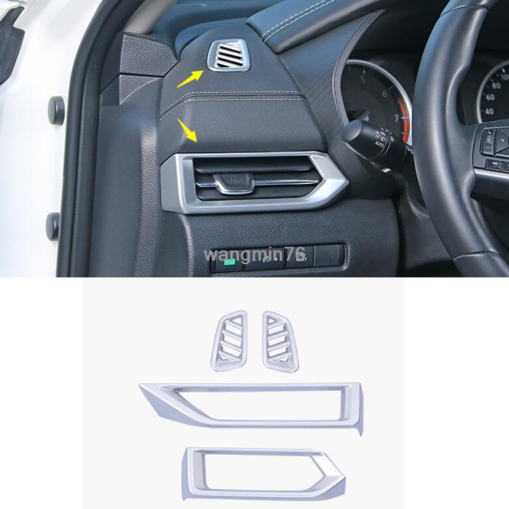 for Nissan Sentra 2020-2022 ABS Silver Interior Side Air Vent Outlet Cover Trim