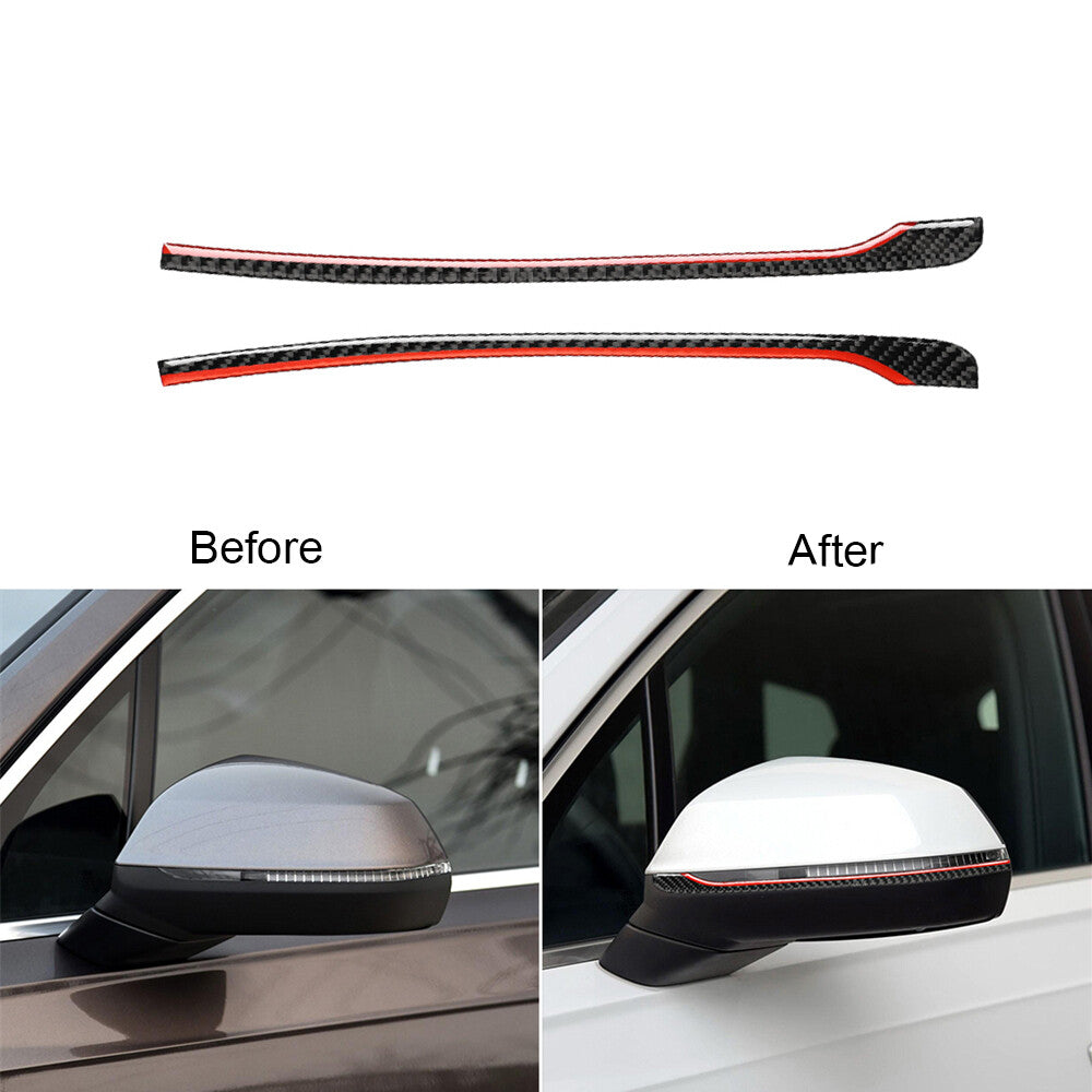 for Audi Q7 2016-2019 Carbon Fiber Rearview Mirror Anticollision Protector Cover