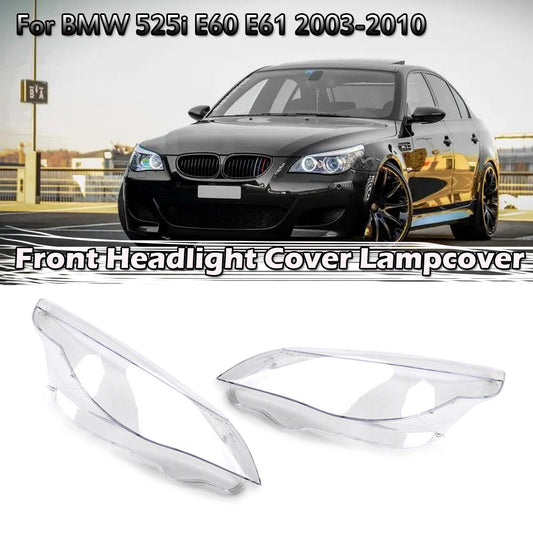 2-Piece Headlight Protector Lens for BMW E60, E61, 525i, 530i, 540i, 550i (2003-2010) Headlights