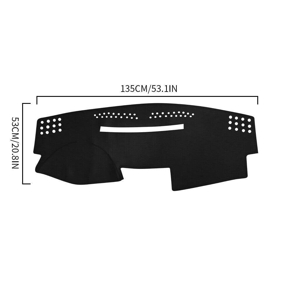 Car Interior Non-Slip Leather Dashboard Cover Dashmat for Toyota for Camry 2007-2011