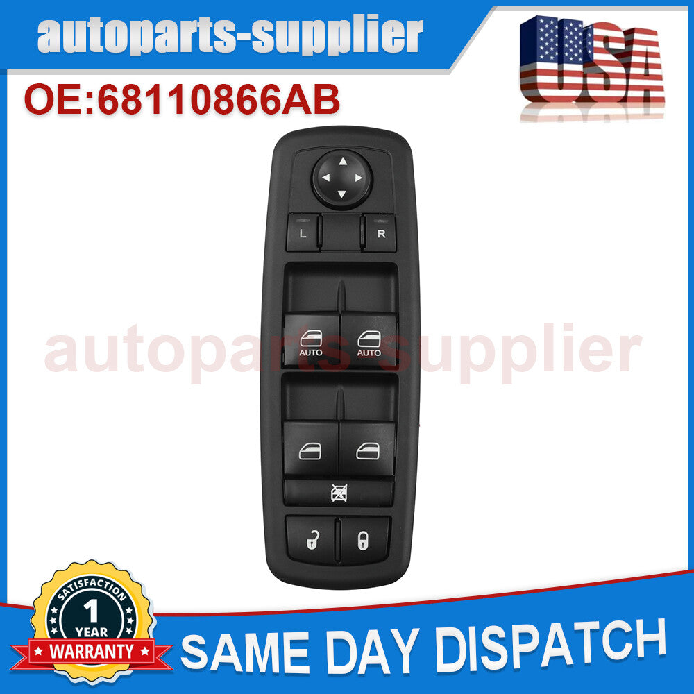 for Chrysler for Dodge for Ram 1500 2500 3500 4500, main window switch 681866AA (Front)