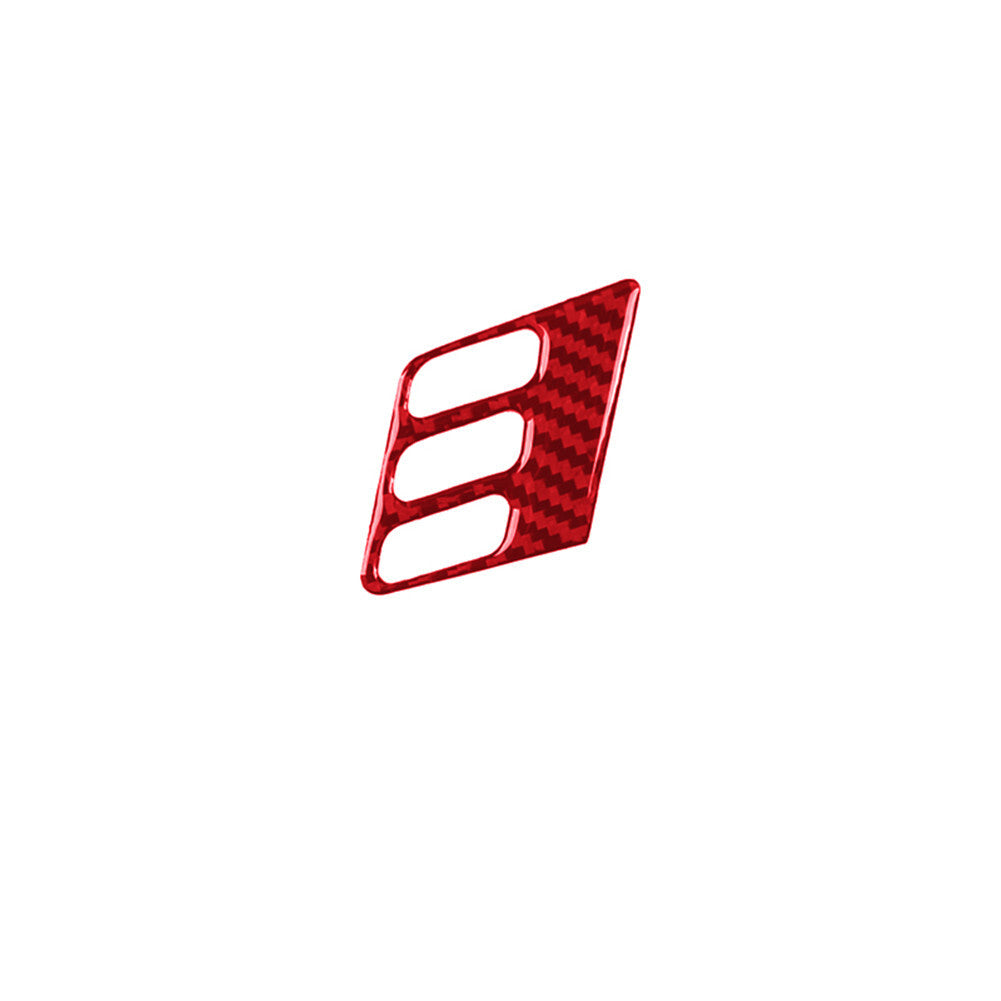 Red Carbon Fiber Interior Review Mirror Control Cover Trim for Acura TSX 2009-14