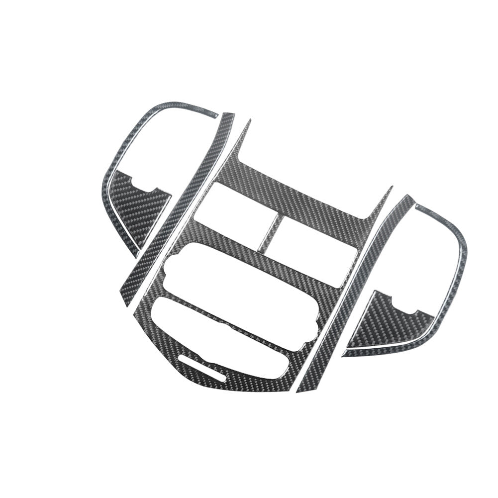 8Pcs Carbon Fiber Center Console Panel Cover Trim for Chevrolet Sonic 2012-2016