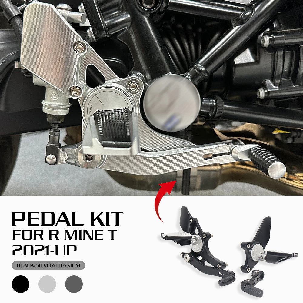 for BMW R NINET RNINET R X 21-23 CNC Aluminum Foot Kit Rearset Footrest Set