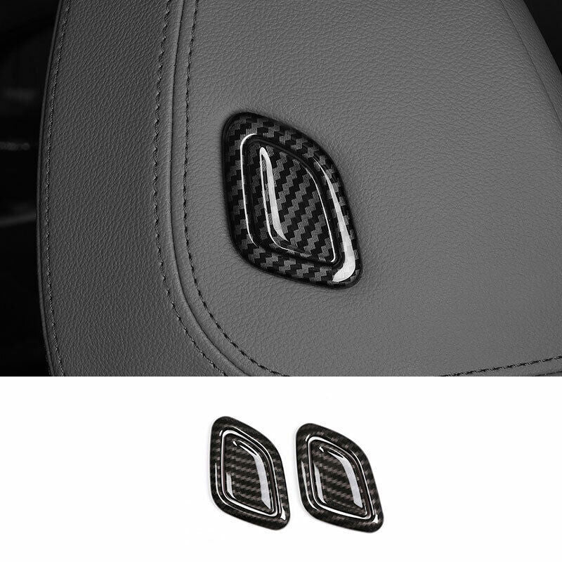 for BMW X3 G01 X4 2018-21 Carbon Fiber for Seat Headrest Switch Button Cover Trim 4P