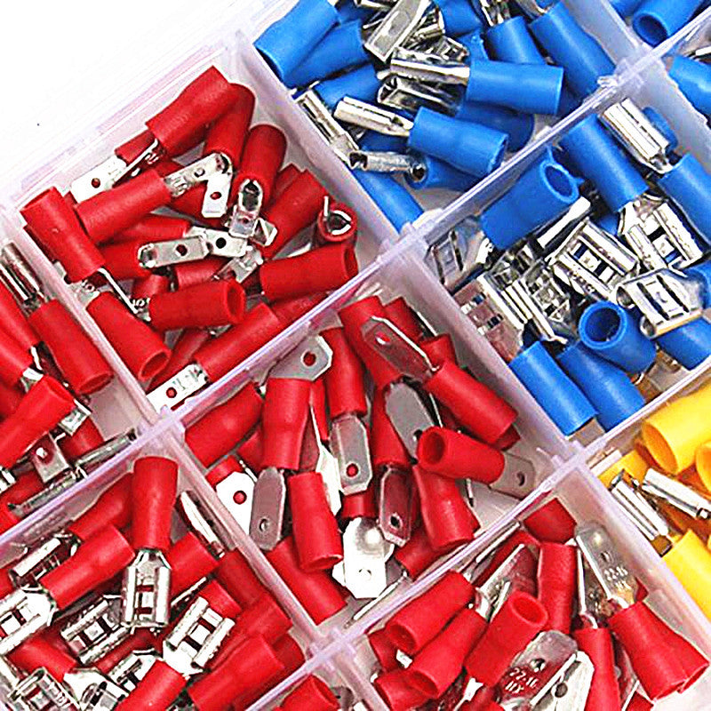 280pcs Crimp Spade Terminal Insulated Electrical Splice Car Wire Butt Connector