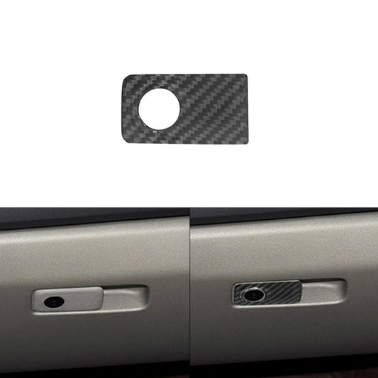 Carbon Fiber Passenger Glove Box Lower Latch Trim Cover for KIA Sedona 2015-2016