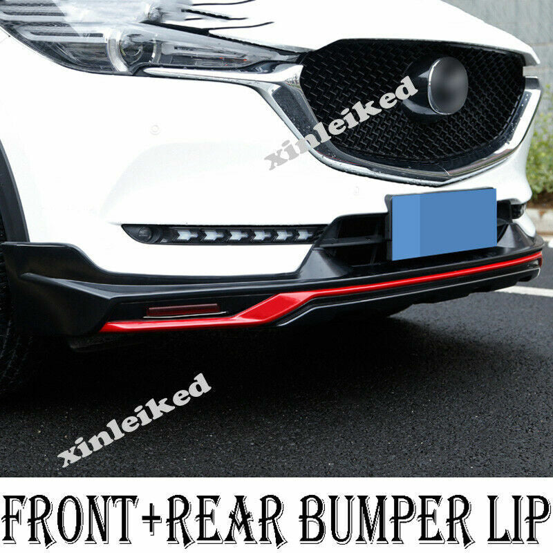 for Mazda CX-5 2017-2021 Front/Rear Bumper Lip Spoiler Splitter Cover Trim Decor
